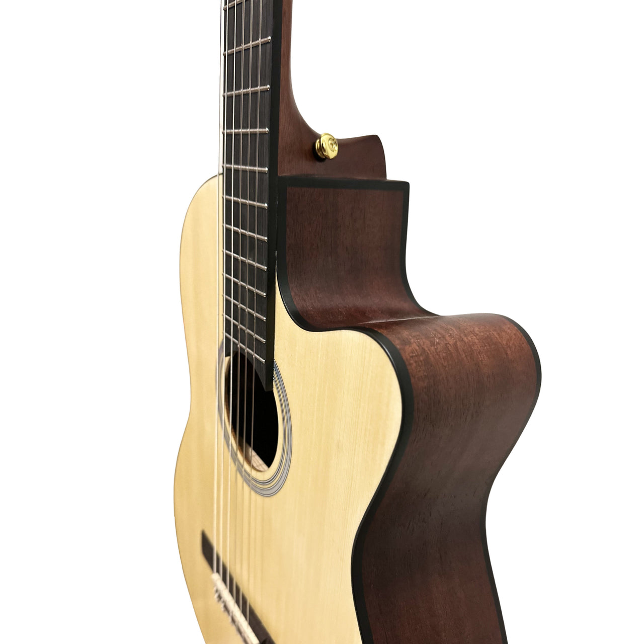 Guitarra Electroacustica Bamboo 39" C/funda, Gc-39-spruce-q