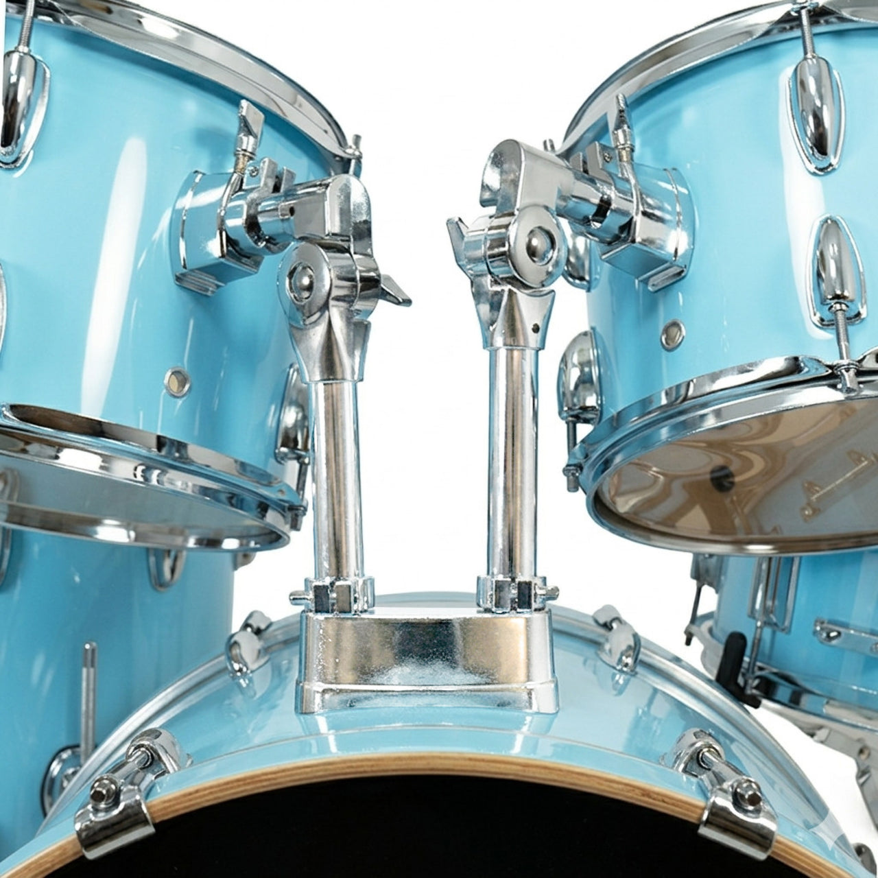 Bateria New Beat Acustica Nb-ds400 Azul Cielo 5 Piezas