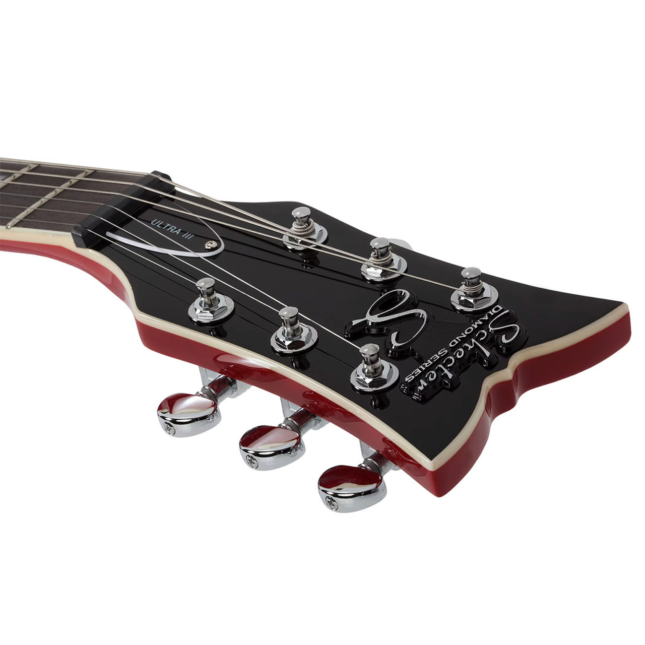 Guitarra Electrica  Schecter Ultra III Diamond Alnico Plus Gold Foil Rojo