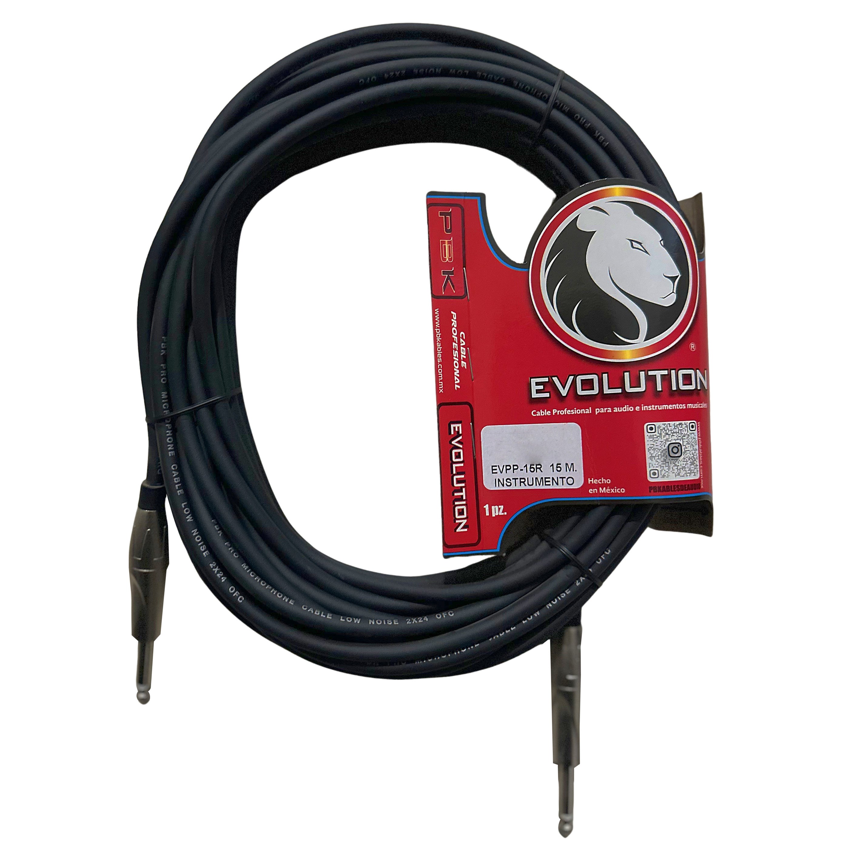 Evolution Plug In Cable Evolution Plug A Plug 15mt (Evpp-15r) – Musicales Doris