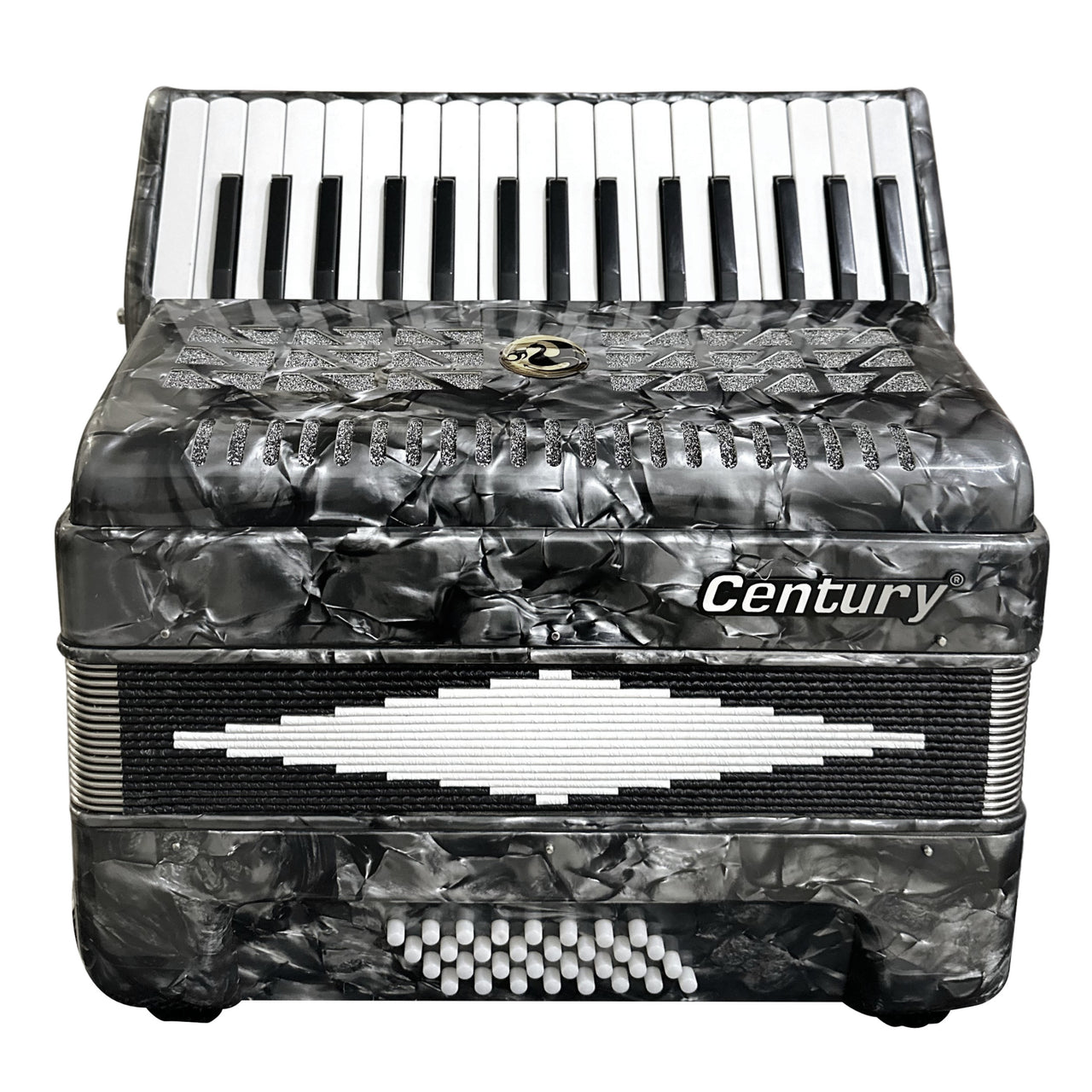 Acordeon Century Cnac035-i Gris 32 Teclas 32 Bajos C1306-1g