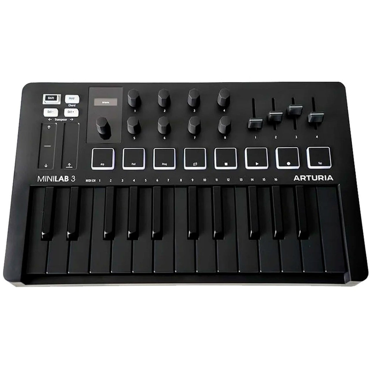 Controlador Arturia Minilab 3 Deep Black  Midi Usb 25 Teclas