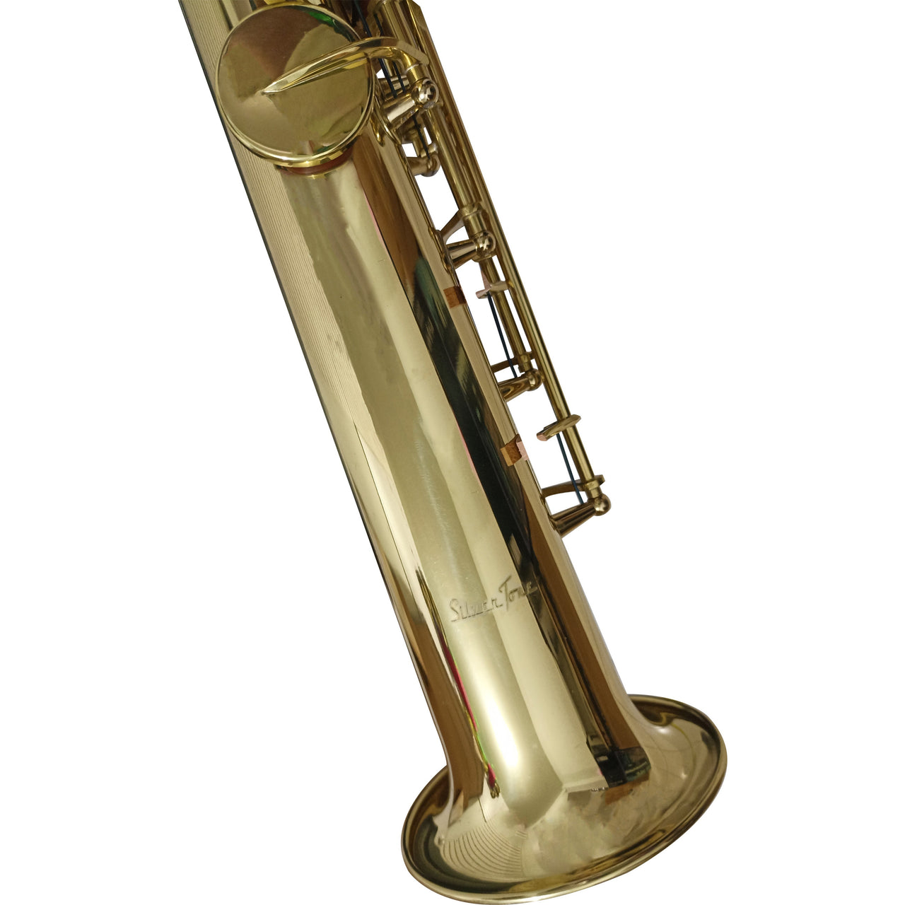 Sax Soprano Silvertone Recto Laqueado, Slsx007