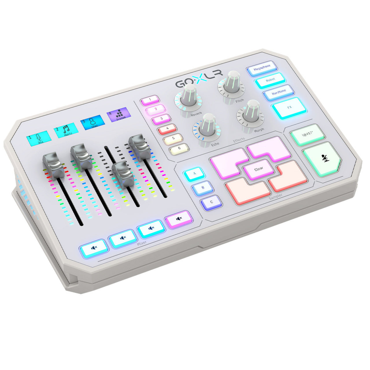 Interface Tc Helicon Goxlr-wh Usb Mezcladora 4 Canales Usb Blanco