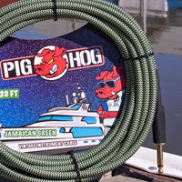 Thumbnail for Cable Pig Hog P/intrumento Jamaican Green 6.1 Mt 1/4
