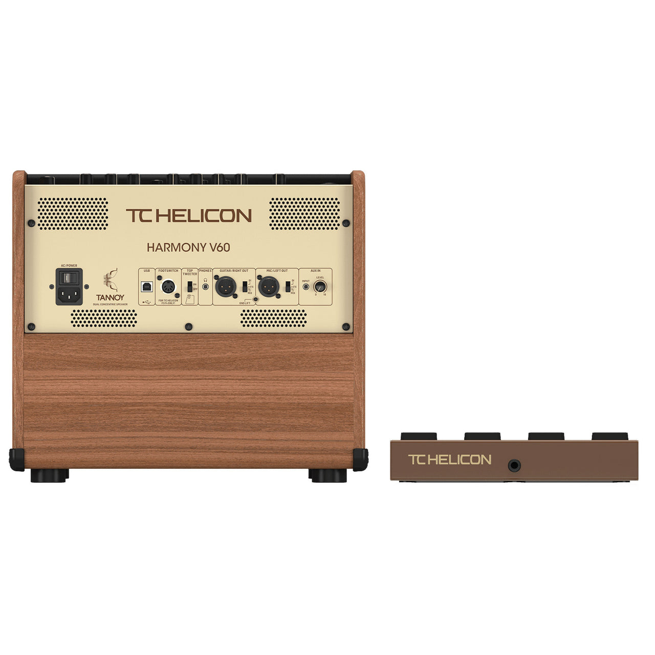 Amplificador TC Helicon Mod. HARMONY V60 Acústico De 60 Vatios Con 2 Canales