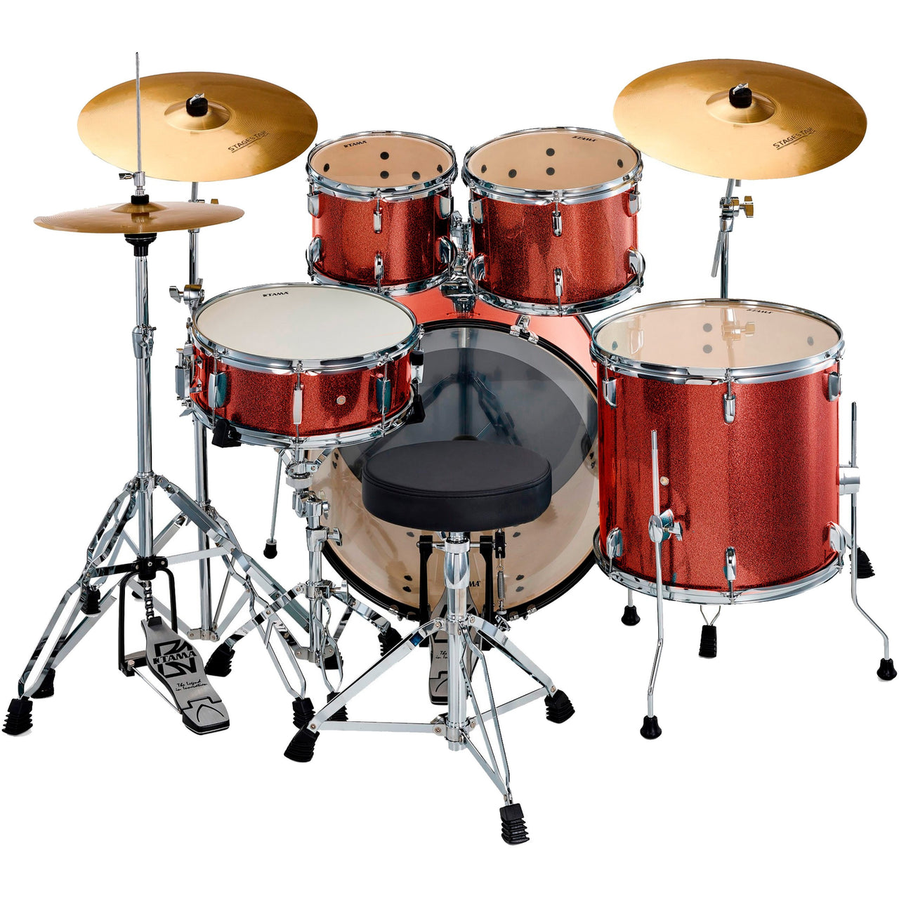 Bateria Tama Stage Star St52h6c-scp 5 Piezas Cobre Con Herrajes