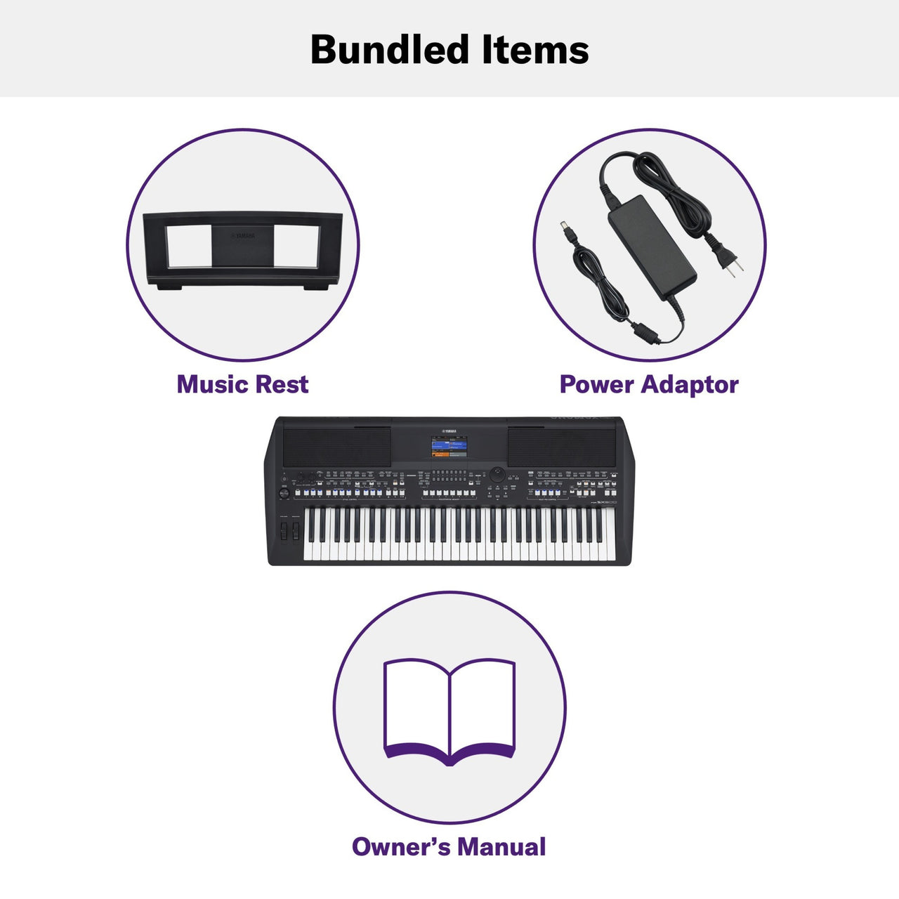 TECLADO PORTATIL YAMAHA PROFESIONAL C/ELIMINADOR PA300C, PSR-SX600