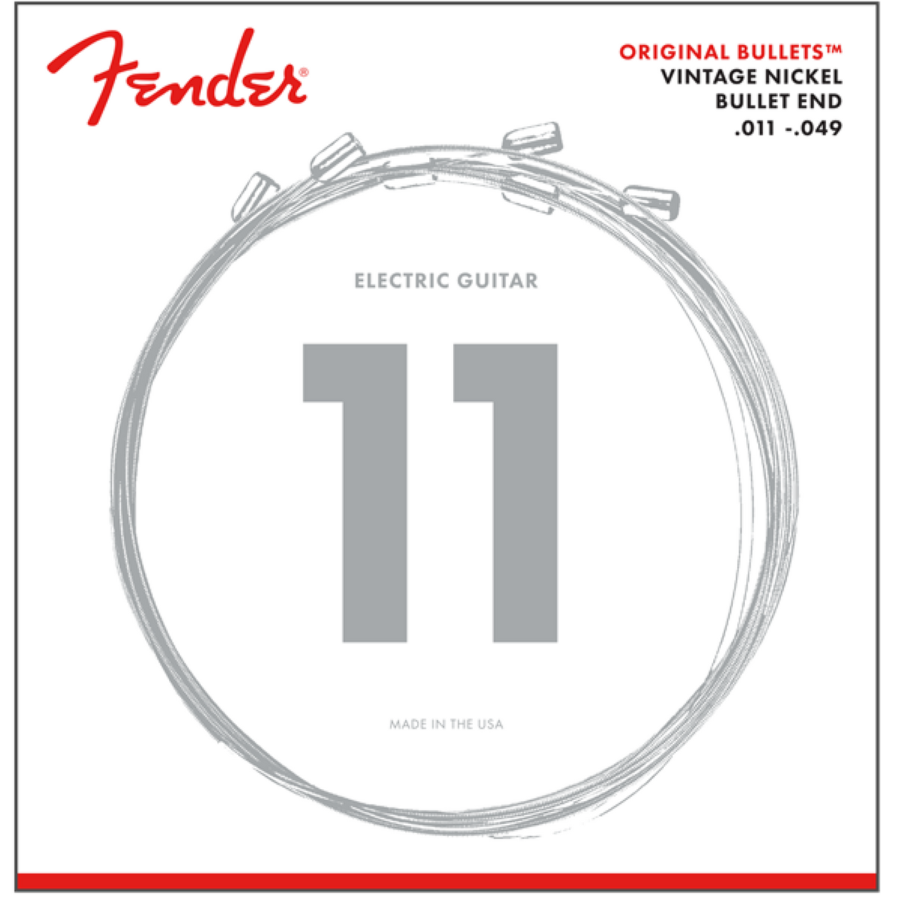 Juego de Cuerdas Fender 3150m Para Guitarra Electrica Orig Bullets 11-49