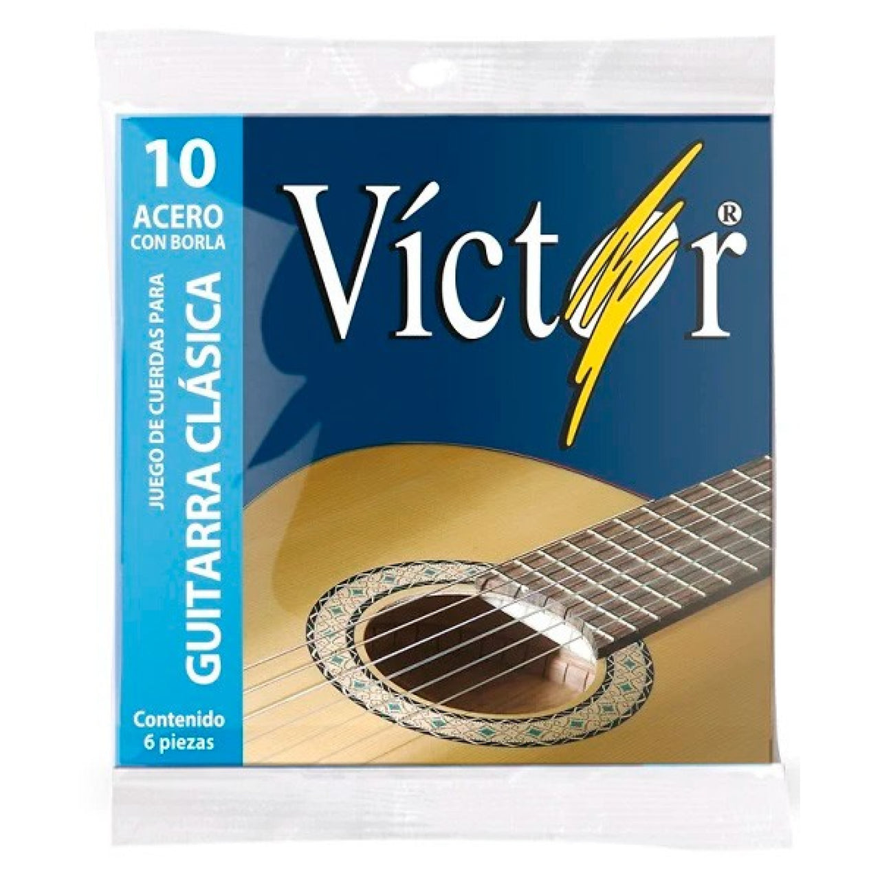 Encordadura Victor Para Guitarra Acero Con Borla, 10