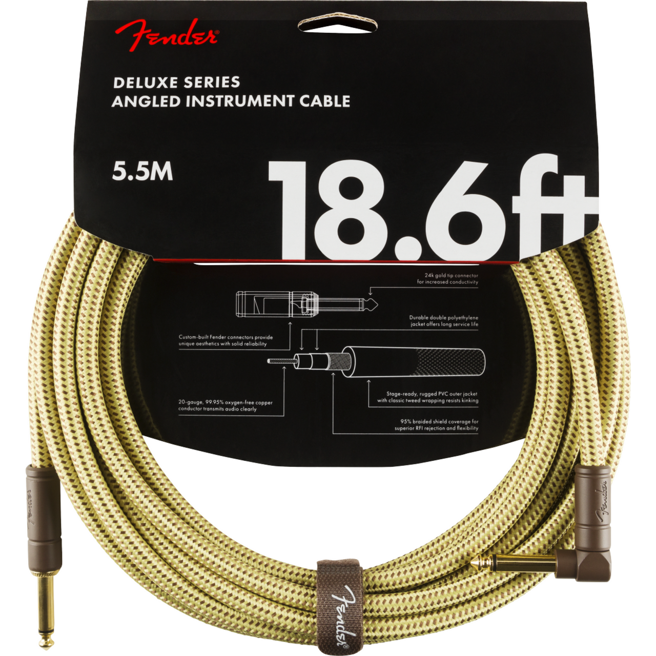 CABLE FENDER P/INSTRUMENTO 5.5 MTS DELUXE TWEED, 0990820082