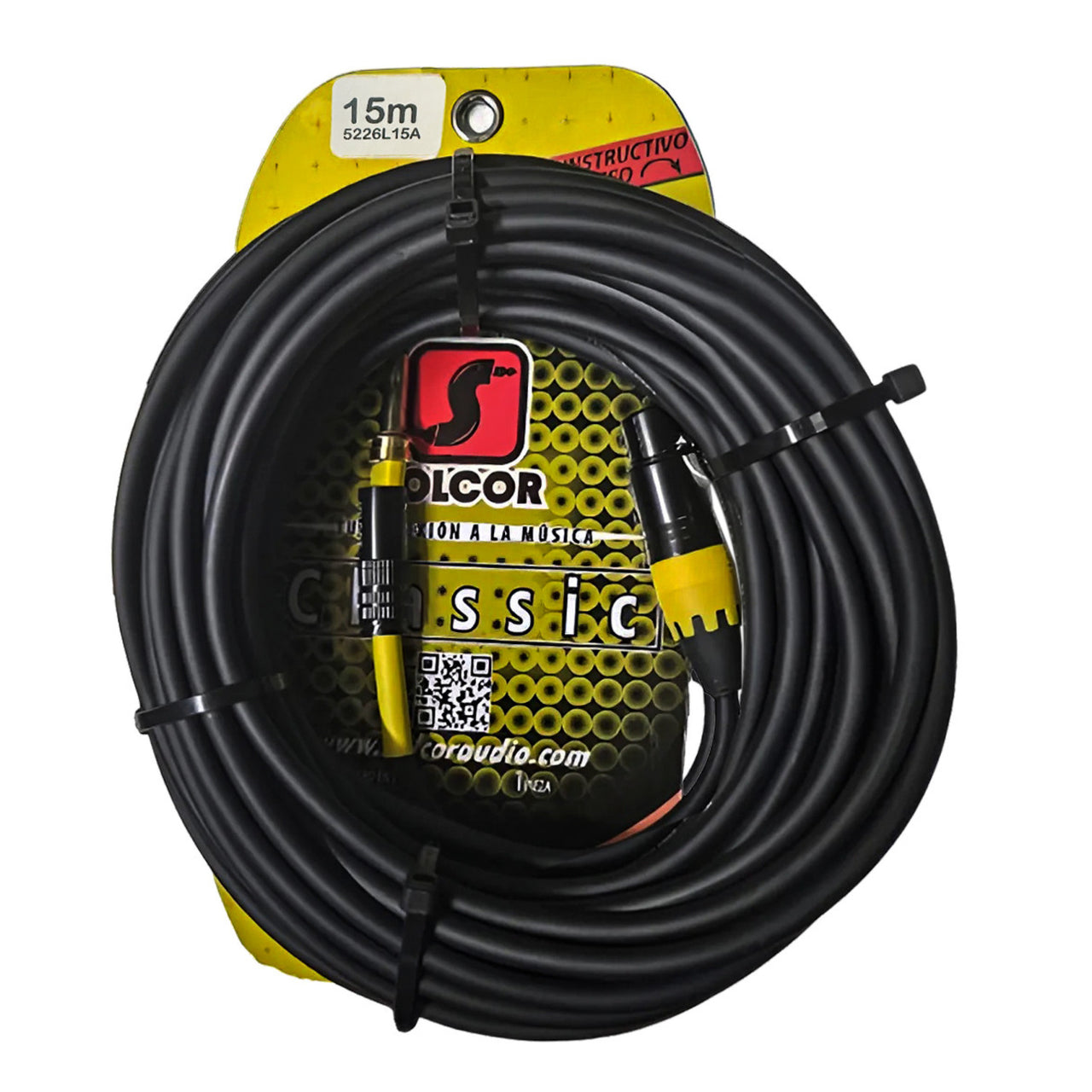 Cable Clasica 5226l15a Para Microfono Canon A Plug 15 Metros
