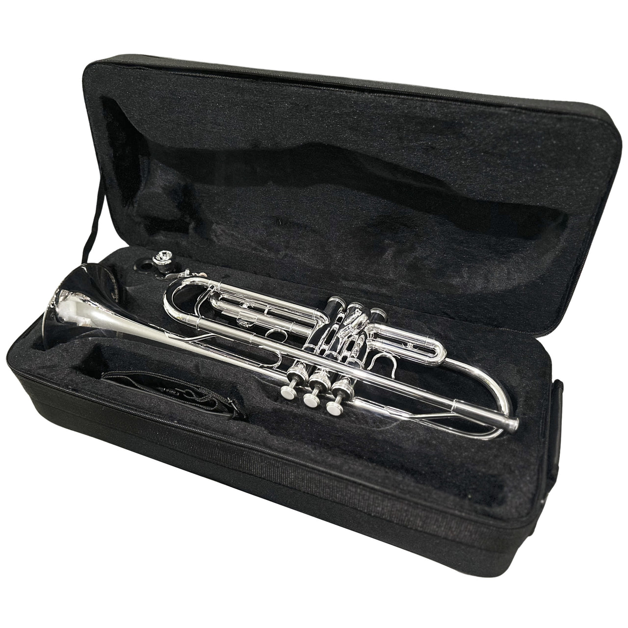 TROMPETA ROY BENSON PLATEADA C/ESTUCHE, TR-202S
