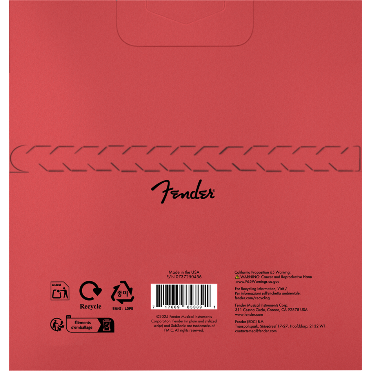 ENCORDADURA FENDER P/BAJO ELECTRICO 5CDAS. 7250-5M (45-125) 0737250456