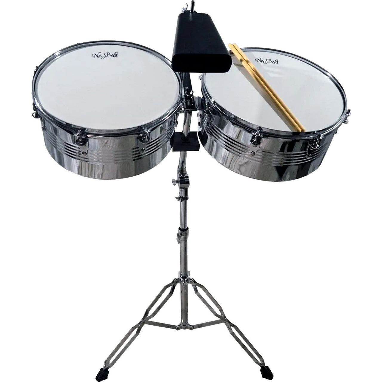 Timbales New Beat Lt-256cas Vaso Corto 14 Y 15 Pulgadas