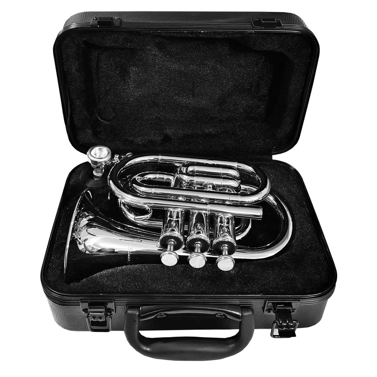 Trompeta Pocket Silvertone Niquelada Sltp002