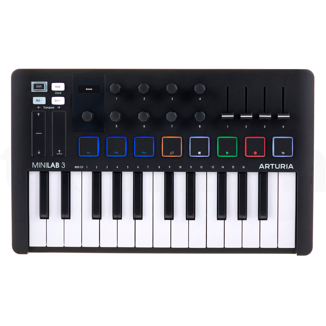 Controlador Arturia Minilab3bk Midi 25 Teclas Black