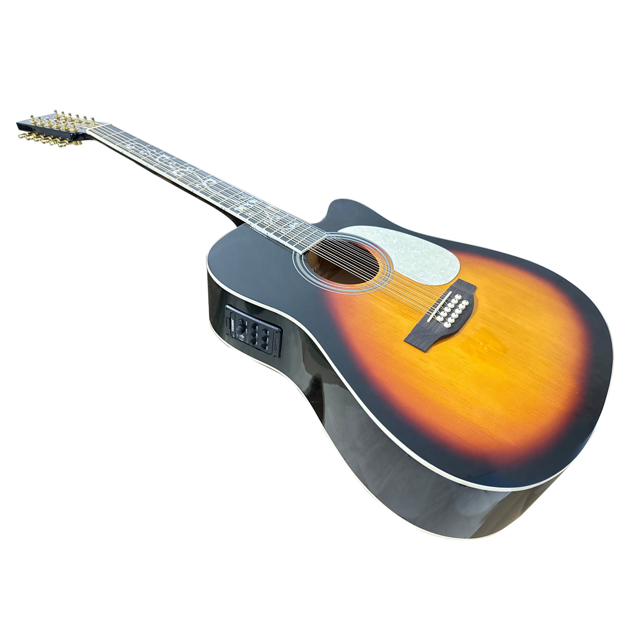 Guitarra Docerola Electroacustica Mc Cartney Bfg-4117c-12fm-eq-3ts Sombreada