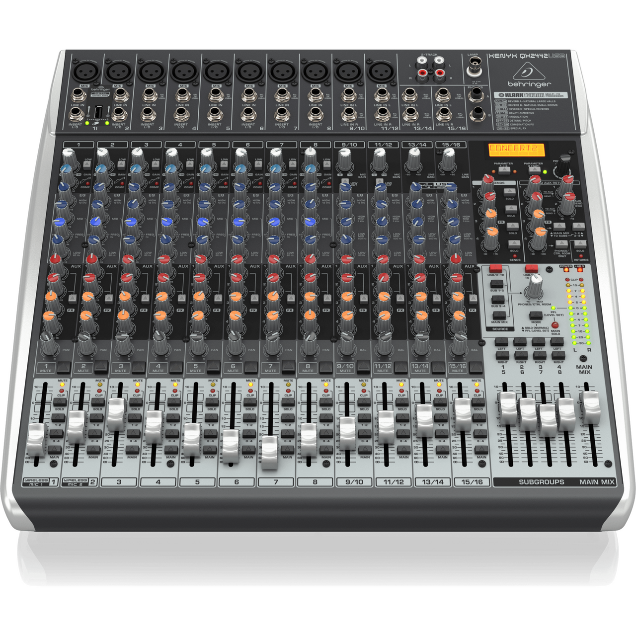 MEZCLADORA BEHRINGER 10XLR, QX2442USB