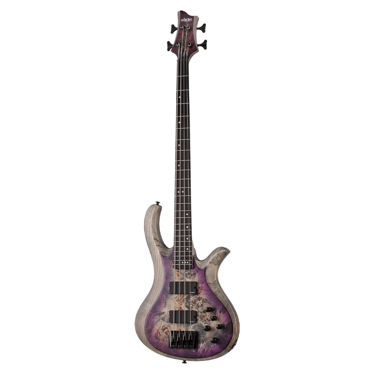 Bajo Eléctrico Schecter Riot-4 Con Construcción Bolt-on Morado