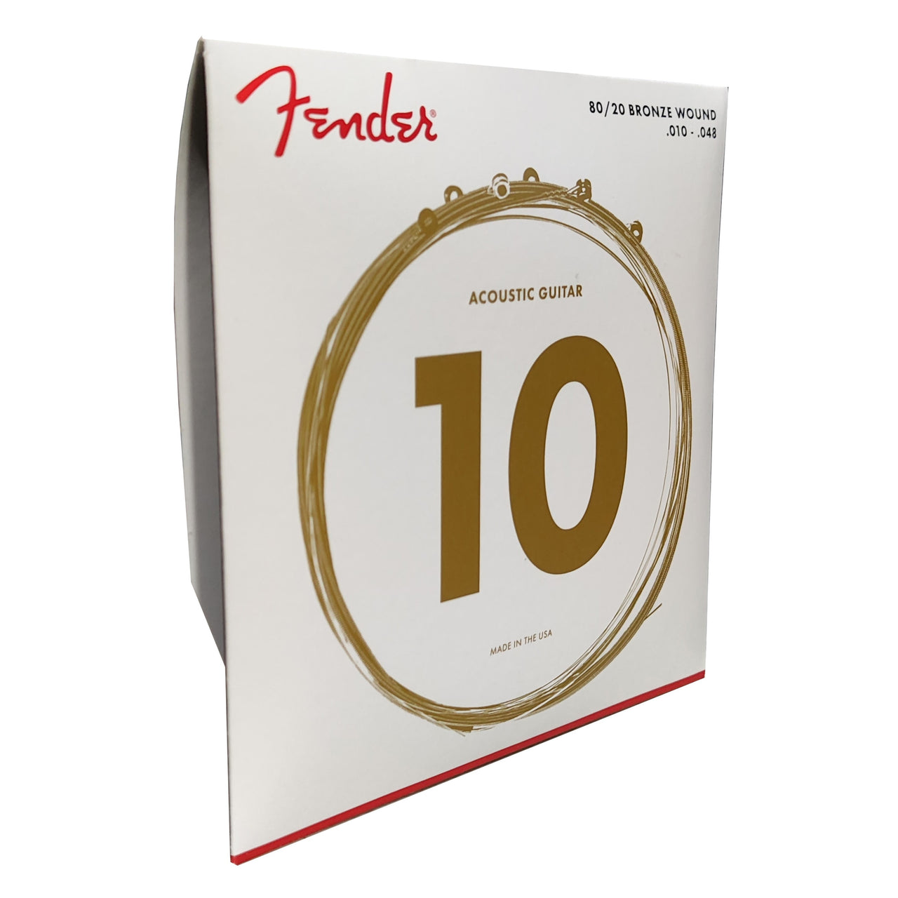 Juego De Cuerdas Fender Guitarra Electroacustica Bronze 10-48,70xl 0730070402