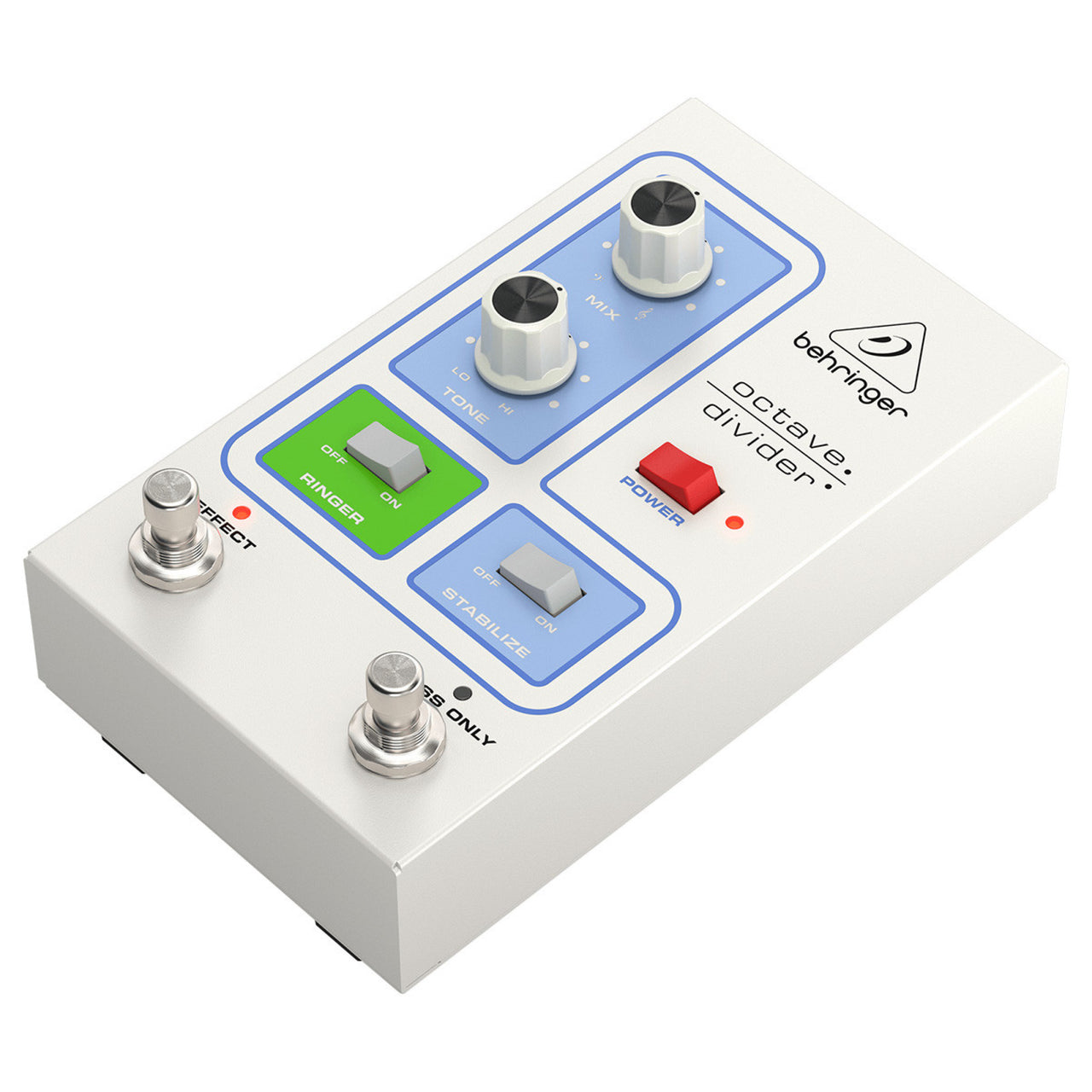 Pedal De Efecto Bajo/Guitarra Behringer Octave Divider  Color Blanco
