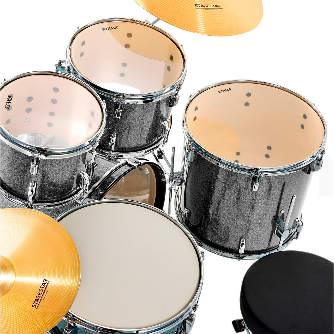 Bateria Tama Stage Star St52h6c-css 5 Piezas Plata Con Herrajes