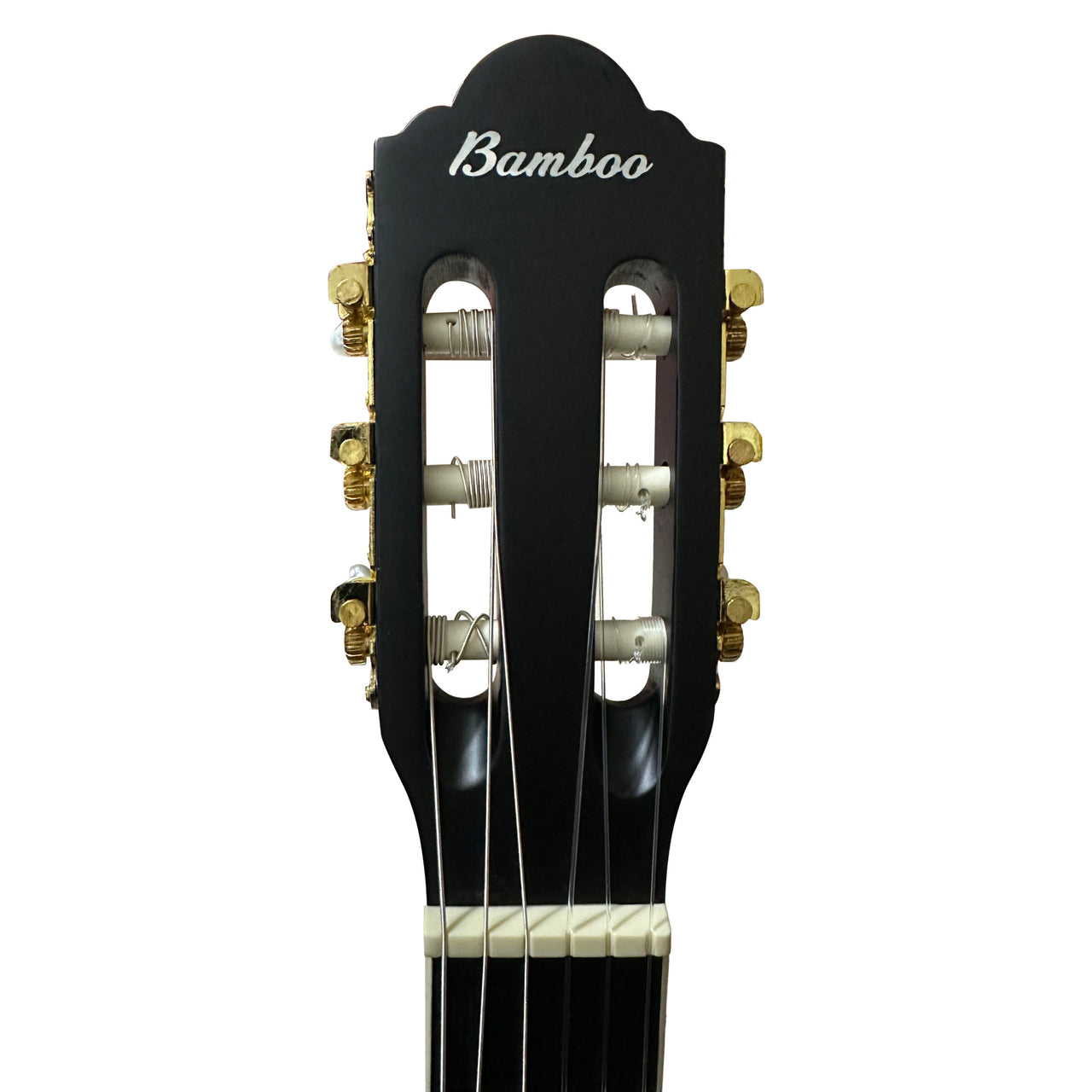 Guitarra Electroacustica Bamboo Gc-39-bk-q-ar Negra Con Funda 39 Pulgadas