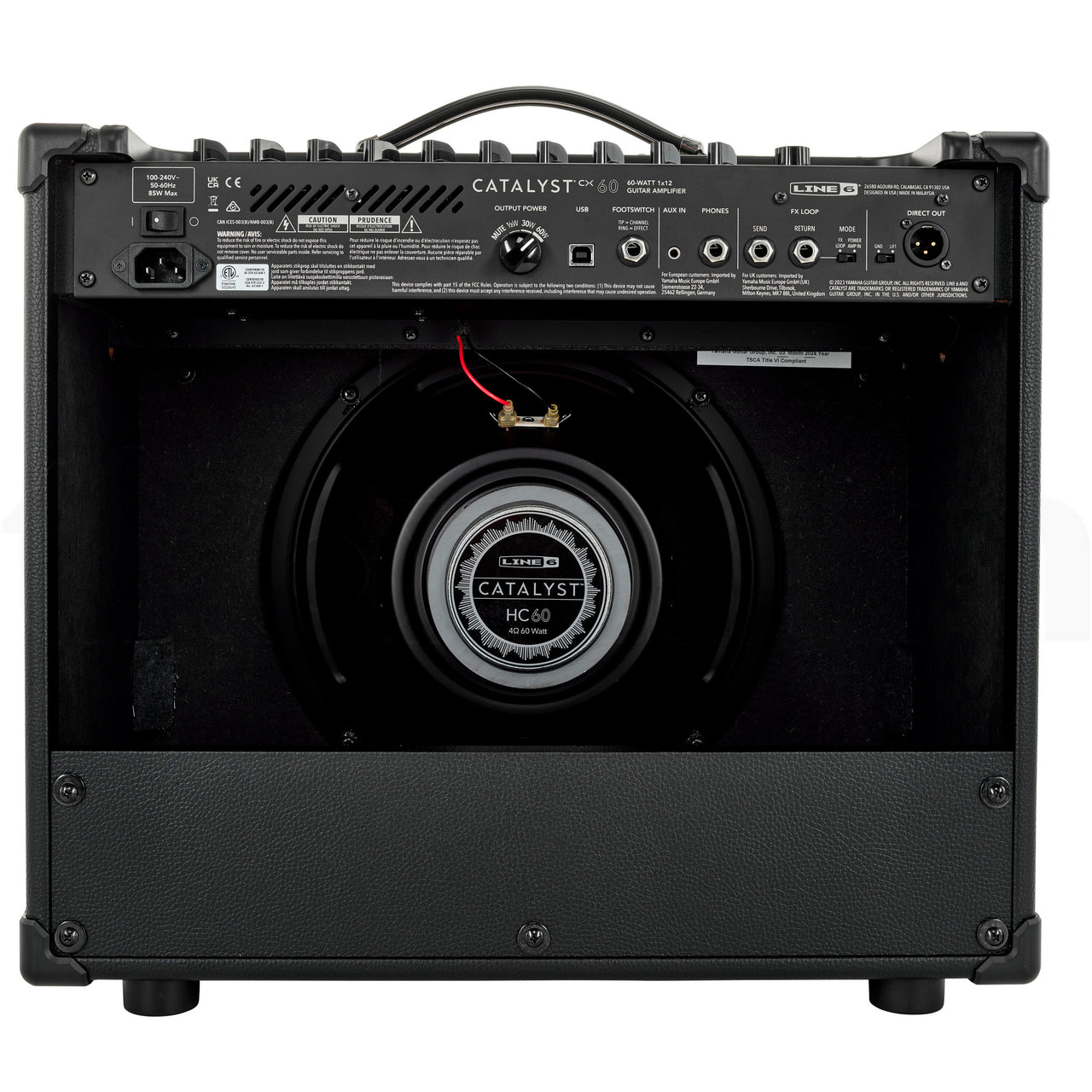 Amplificador Line 6 Catalystcx60 De Modelaje 2 Canales 60w Con Efectos