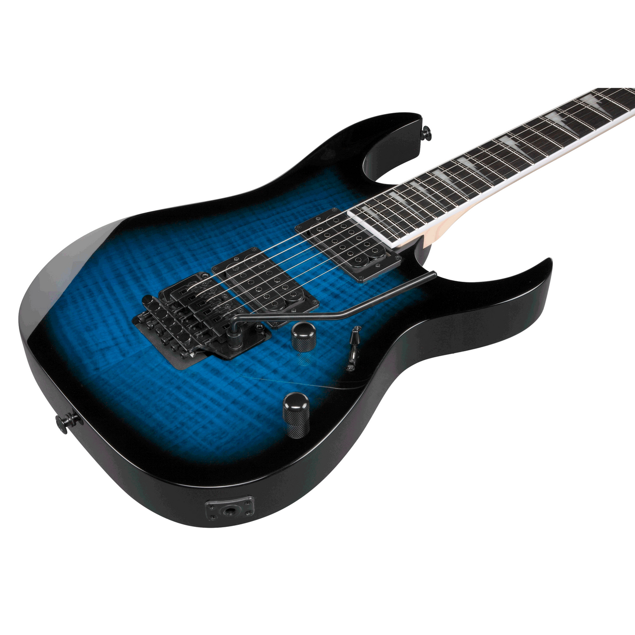Guitarra Electrica Ibanez Grg320fatbs Gio Rg Entintad Azul Sombreado
