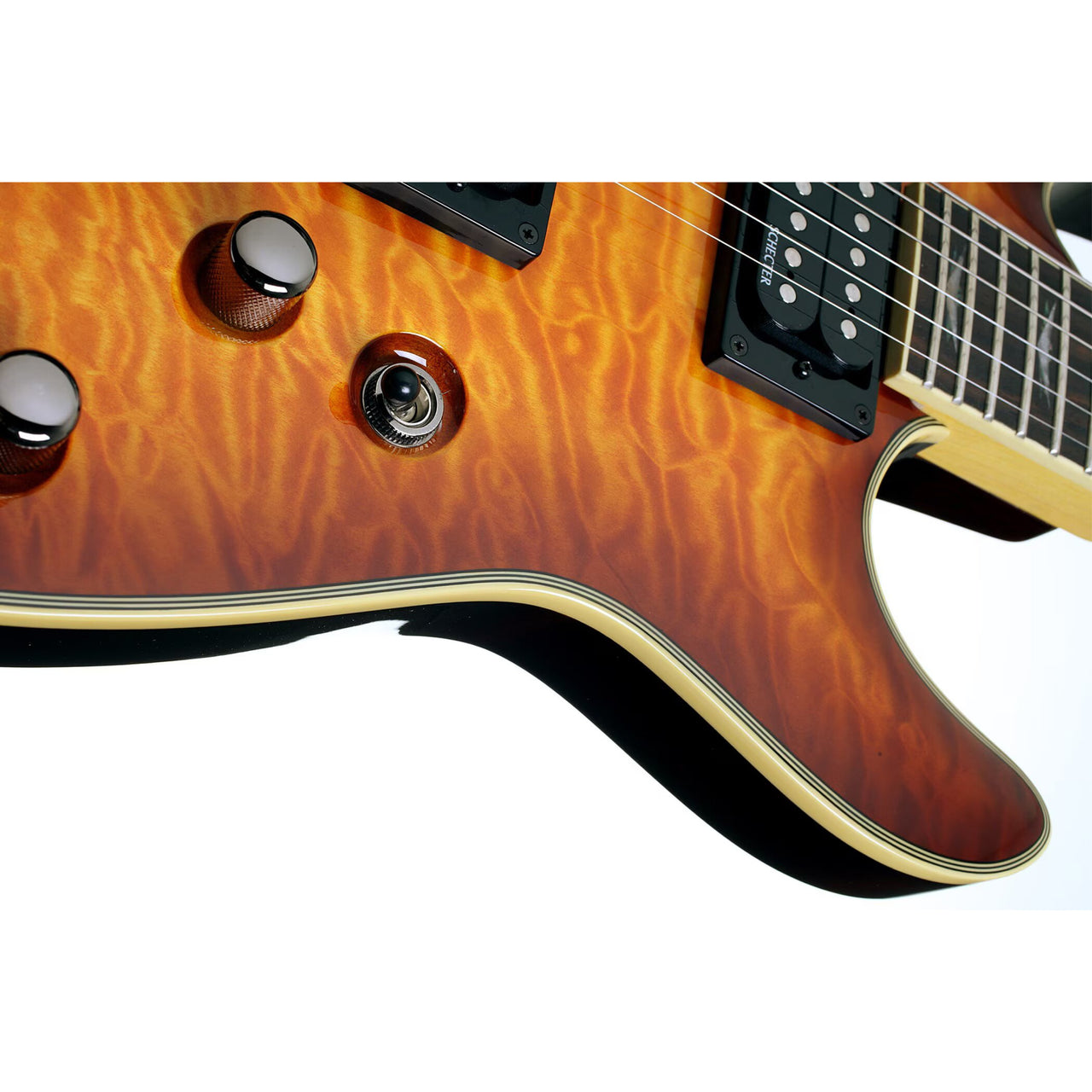 Guitarra Electrica Schecter Omen Extreme 6 Sombreado Vintage Brillante
