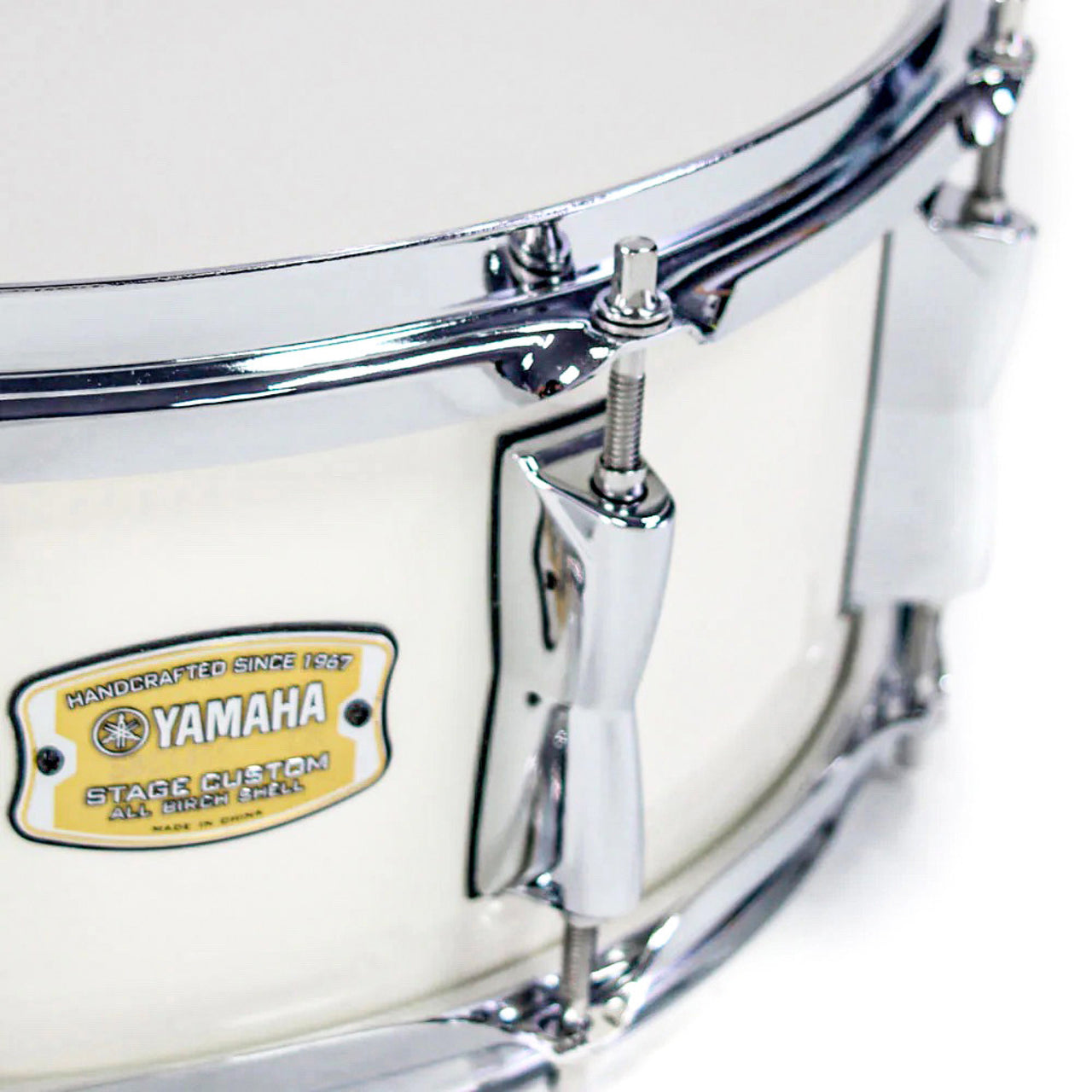 Tarola Yamaha Stage Custom Birh 14" X 5.5 Classic White, Sbs1455cw
