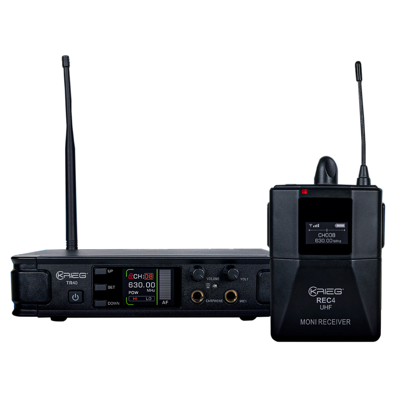 Sistema Krieg Tr-40 + Rec-4 De Monitoreo Personal