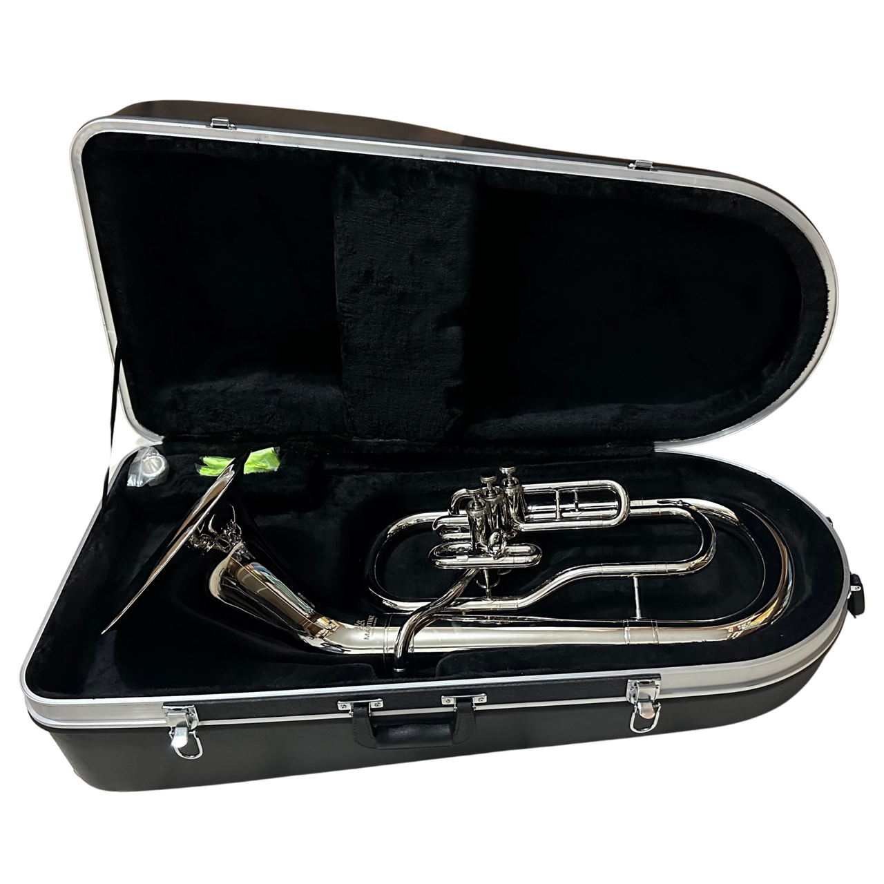 Bombardino Euphonium Martinz  Mwbb10n Niquelado Pabellon Frontal 3 Embolos