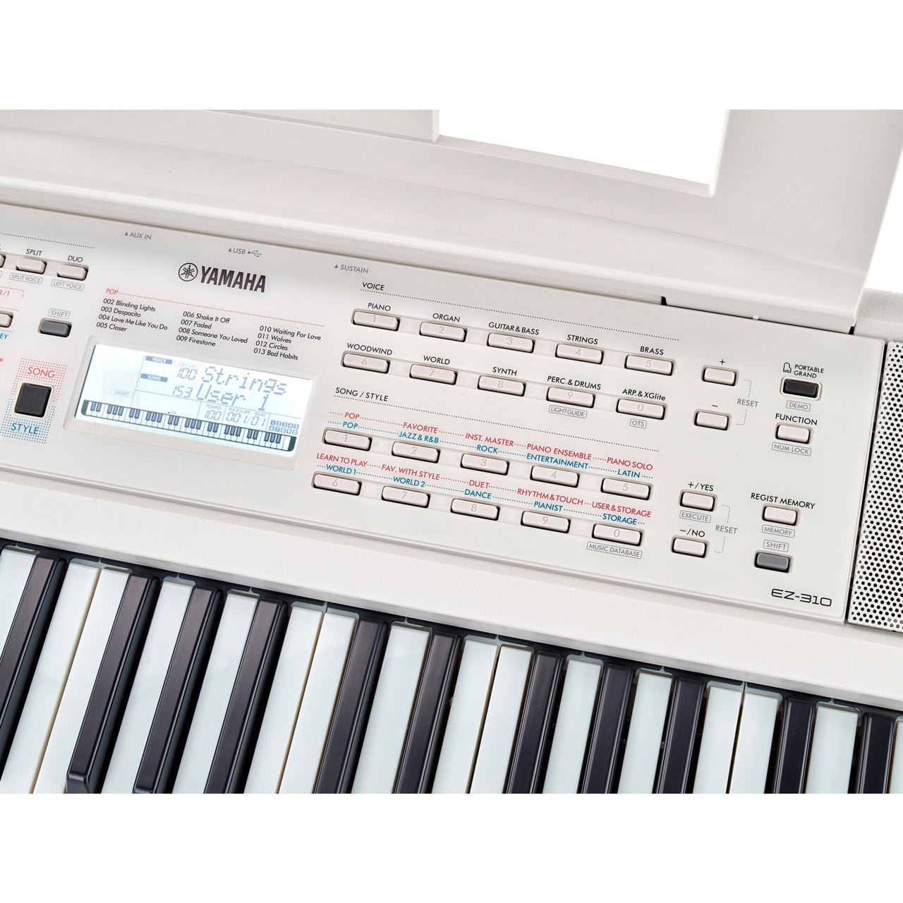 Teclado Portatil Yamaha Ez310 Educativo Con Adaptador