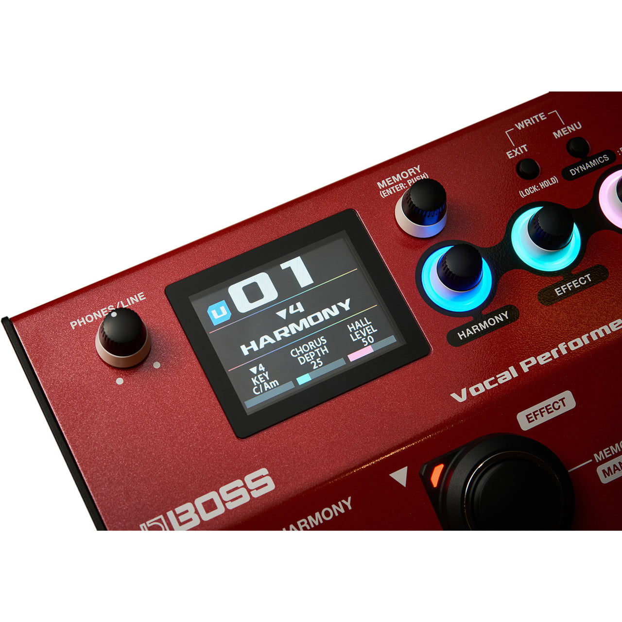 Procesador Boss Ve-22 De Efecto Para Voz Doble Pedal