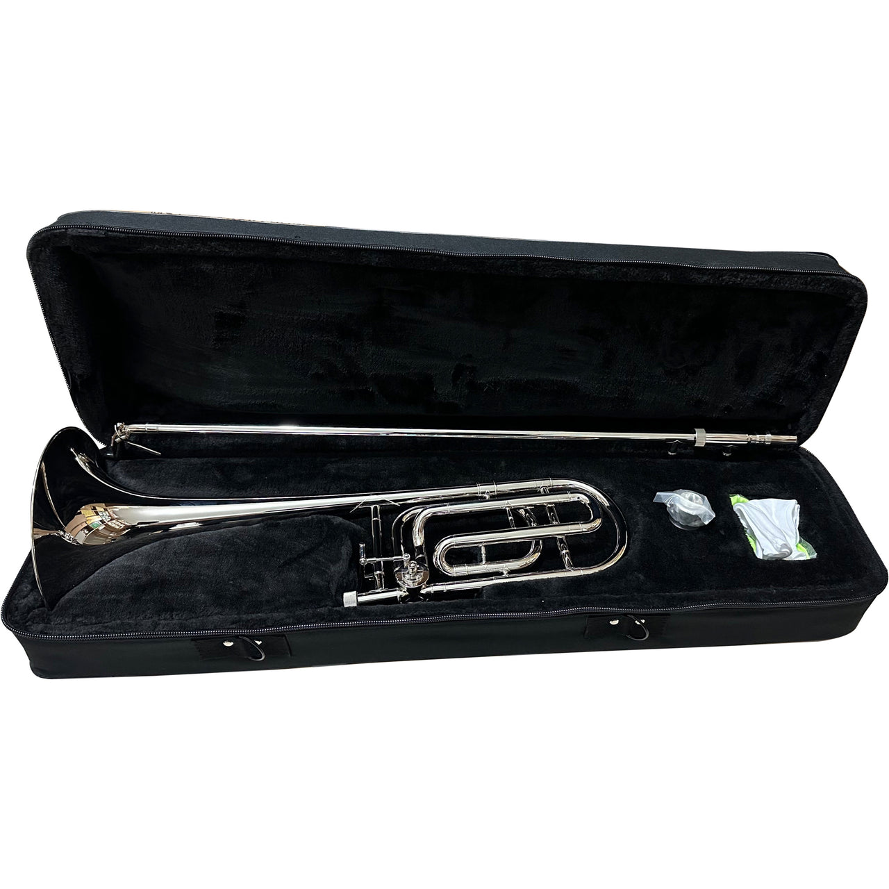 Trombon De Vara Martinz Mwtbv20n Con Transpositor Sib/fa Niquel Entrada Grande