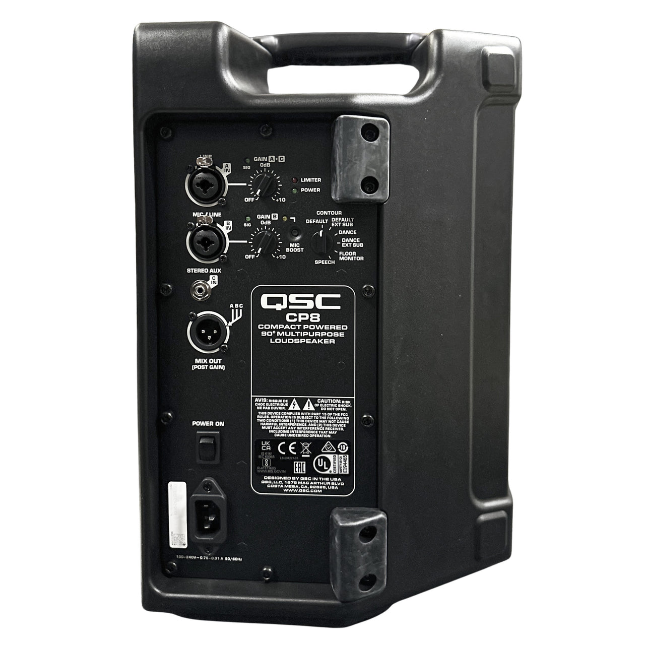 BAFLE QSC ACTIVO 1000W 8", CP8