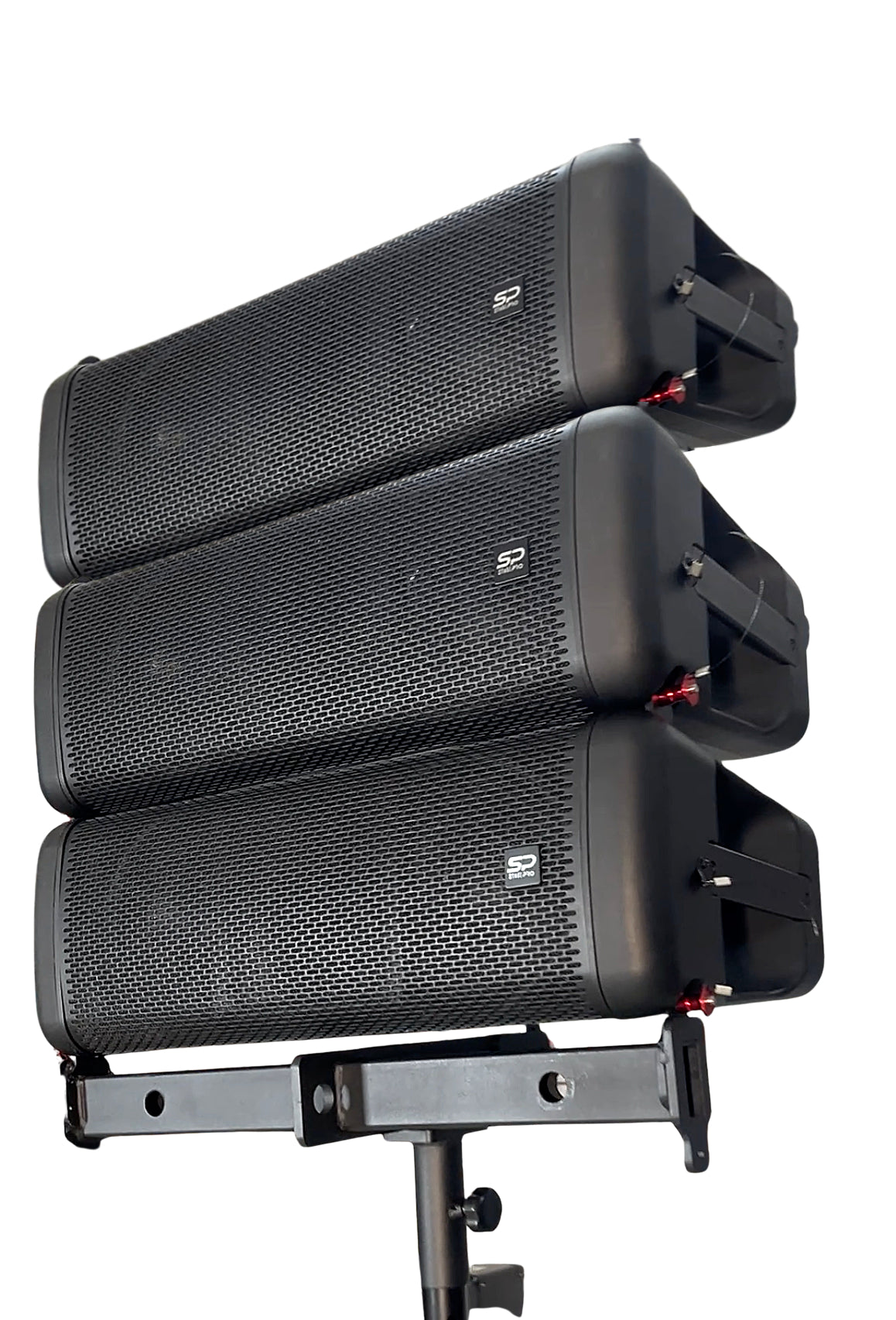 Sistema De Audio Arreglo Lineal Stage Pro 3 Medios + 1 Subwoofer Doble De 18 Pulgadas