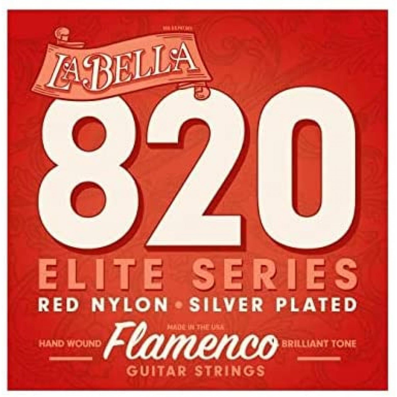Encordadura La Bella Para Guitarra Flamenco Nylon Rojo 820