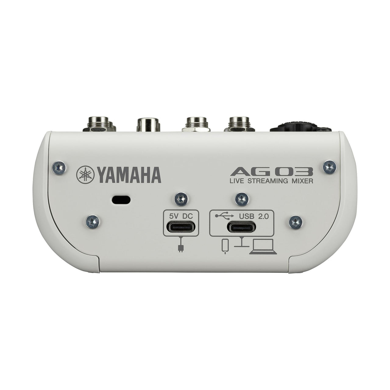 Mezcladora Yamaha 3 Canales P/streaming, Ag03mk2w