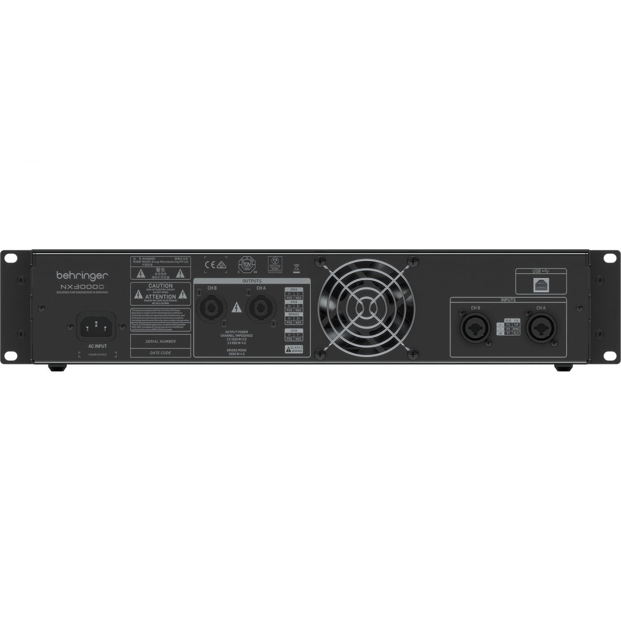 Amplificador De Poder Behringer Nx3000d