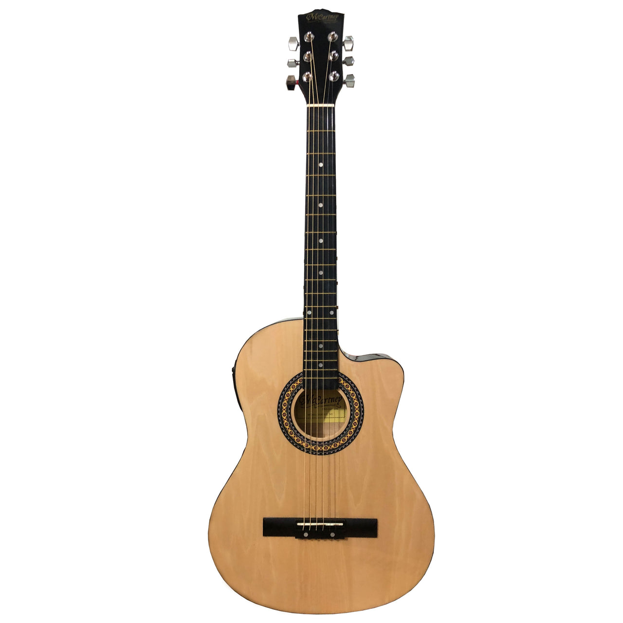 Guitarra Electroacustica Mc Cartney Cg-851-eq-nt Cuerdas De Acero Natural