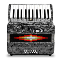 Thumbnail for Acordeon Farinelli 1302g  25 Teclas 12 Bajos Gris