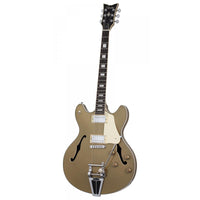 Thumbnail for Guitarra Electrica Schecter Corsair Gold Top Semi Solida