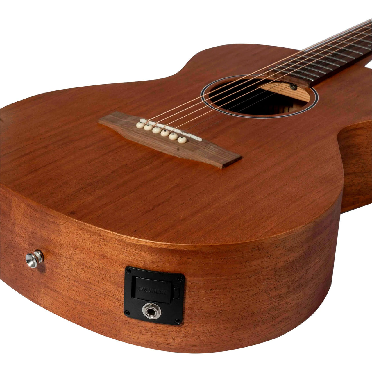 Guitarra Electroacustica Bamboo Ga-38-maho-st-q Mahogany 38 Pulgadas Con Funda