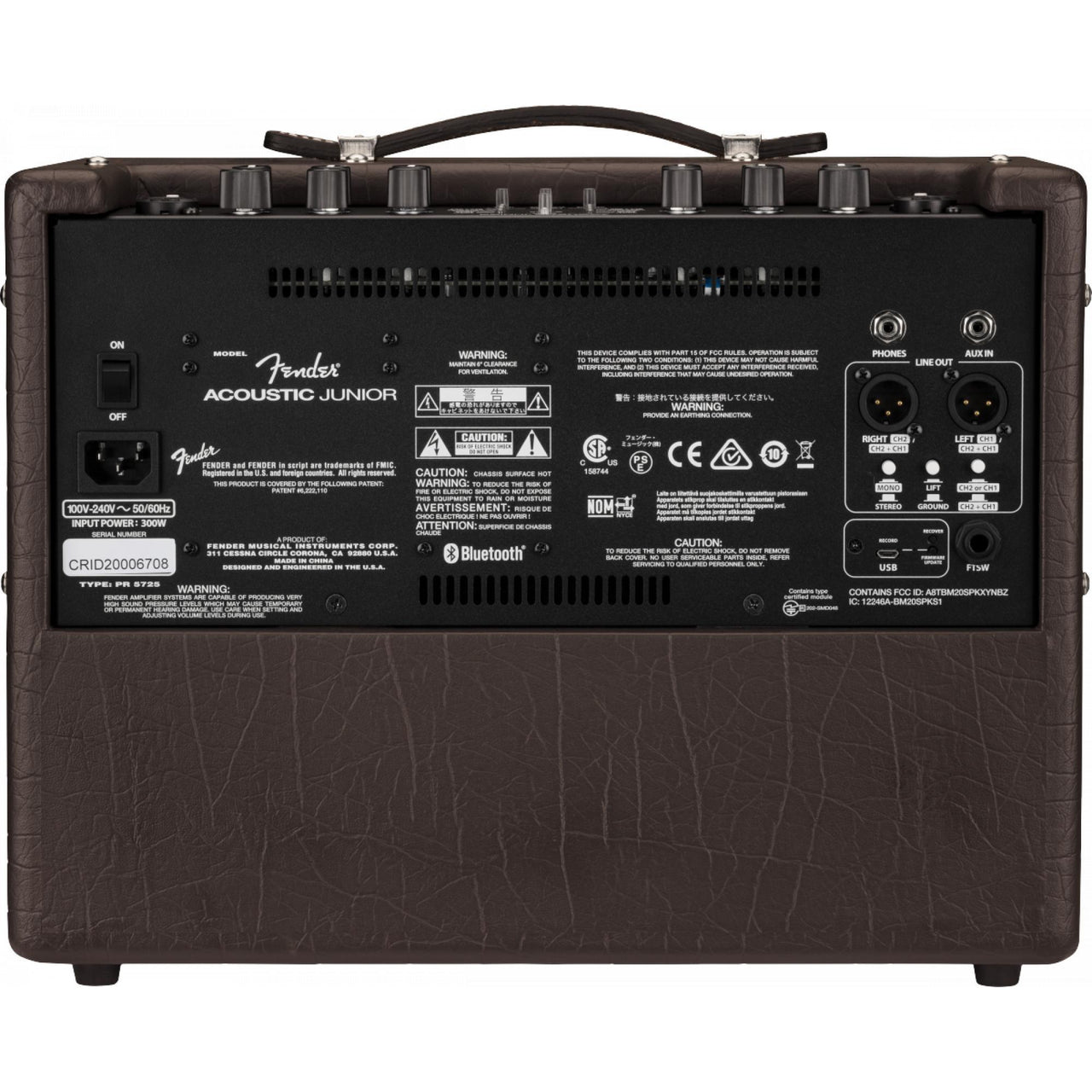 Amplificador Fender Acoustic Jr 100w Para Guitarra acústico-eléctrica  2314300000
