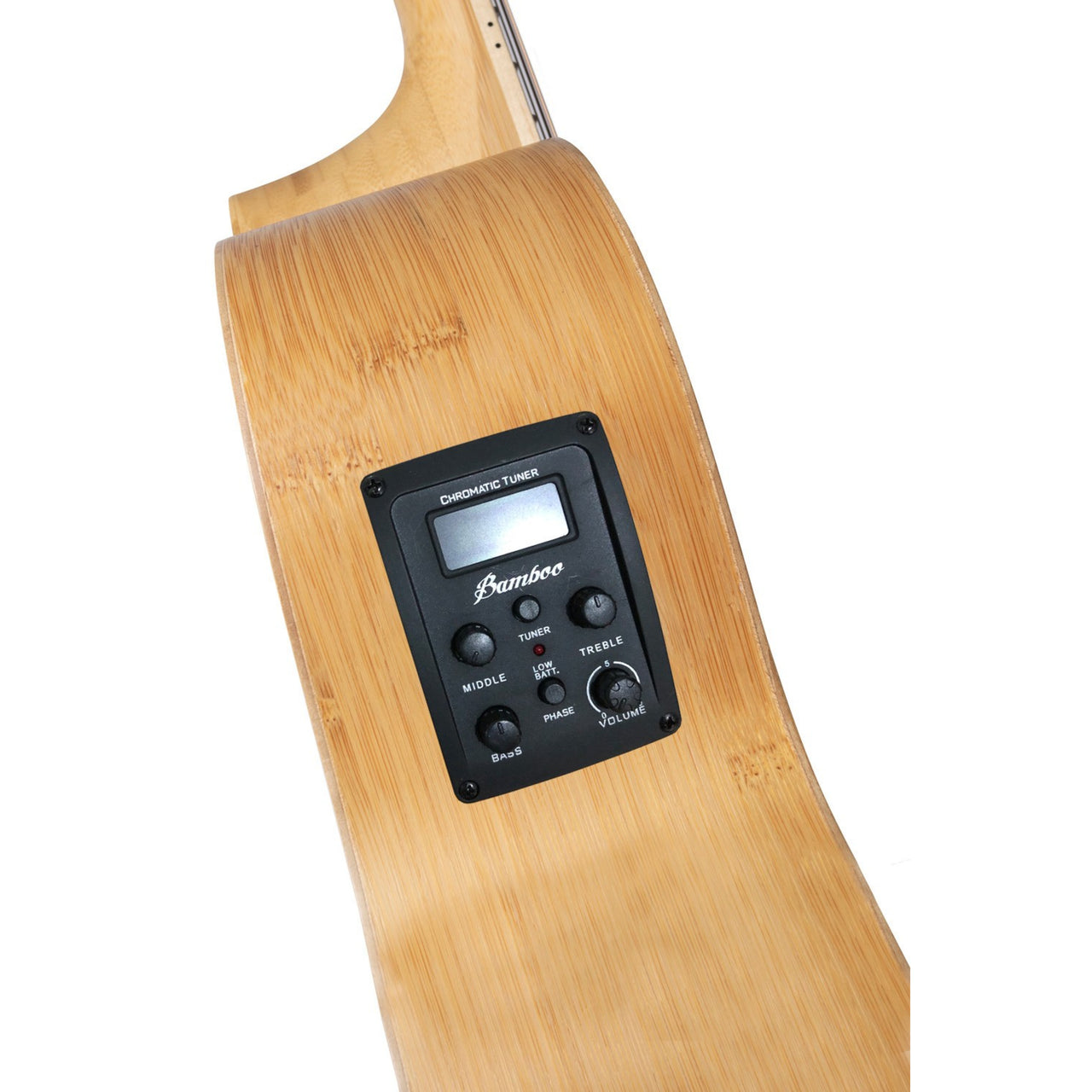 Guitarra Electroacustica Bamboo Ga-38-bamboo-q Con Funda