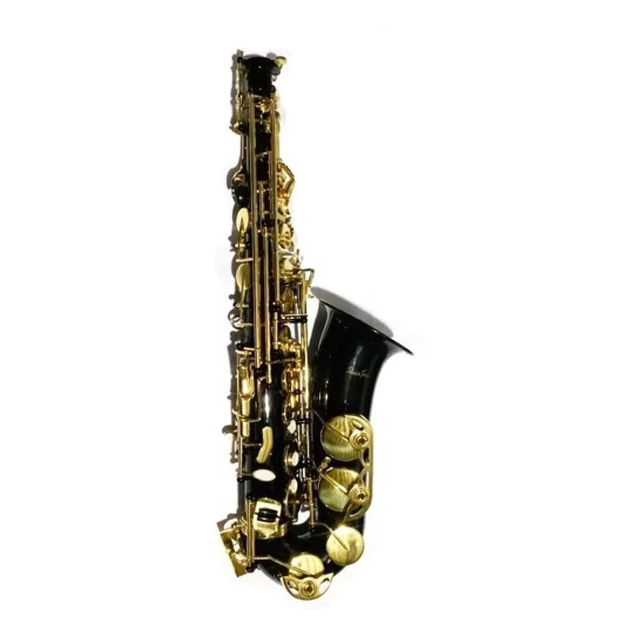 Saxofon Alto Silvertone Slsx020 Negro Llaves Y Pabellon Dorado
