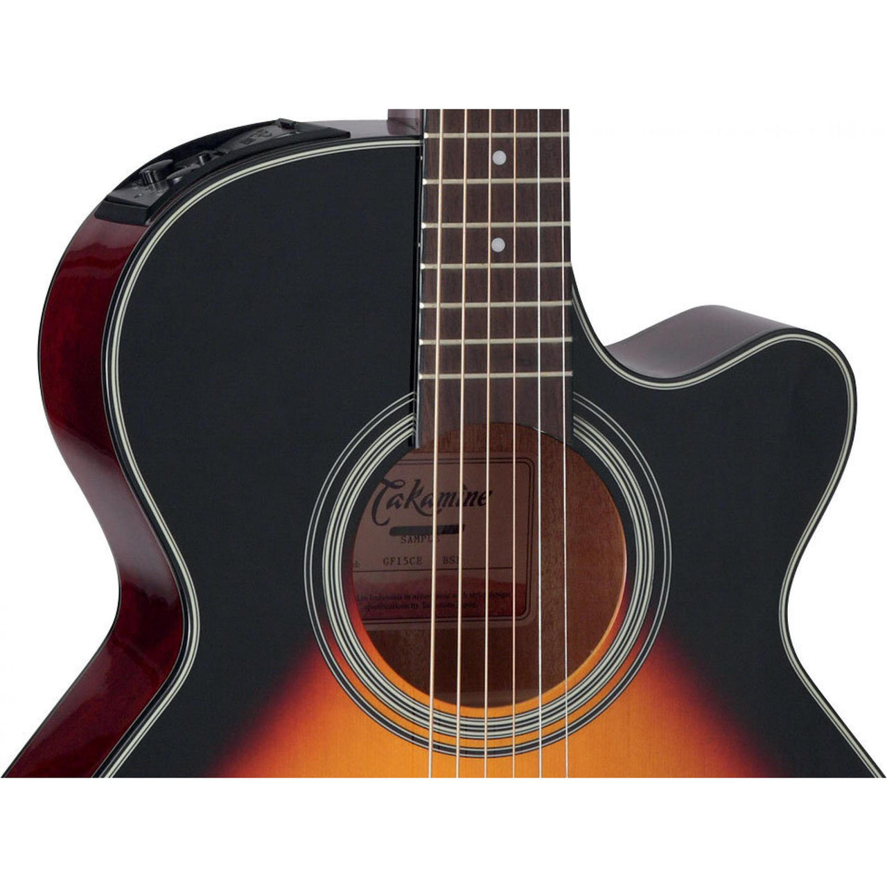 Guitarra Electroacustica Takamine Sunburst, Gf15cebsb